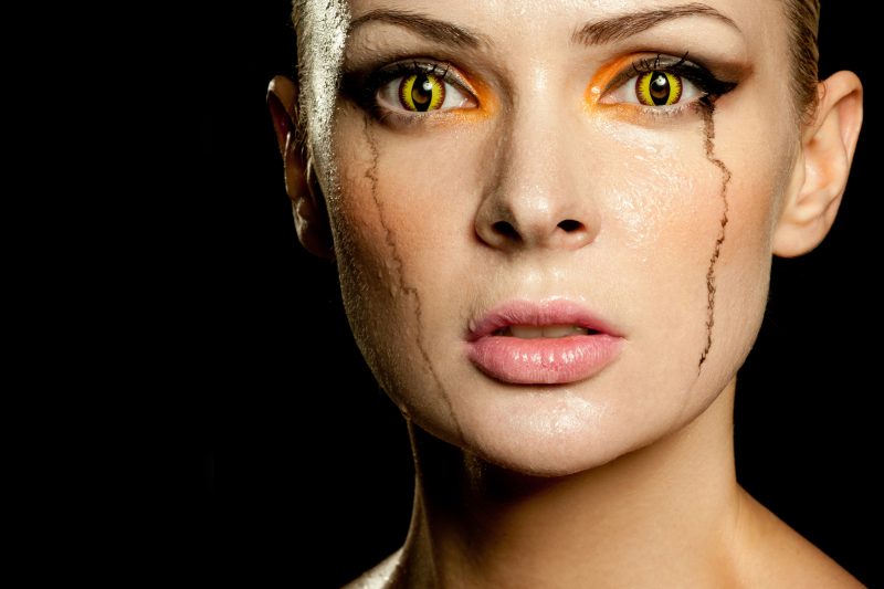 girl in the image of a cobra snake