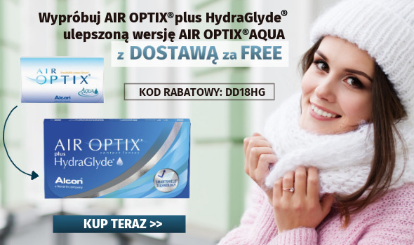 Banner promujący AIR OPTIX z Darmową Dostawą